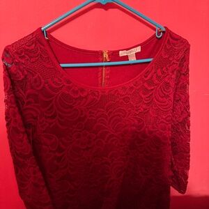 Roz & Ali floral lace top